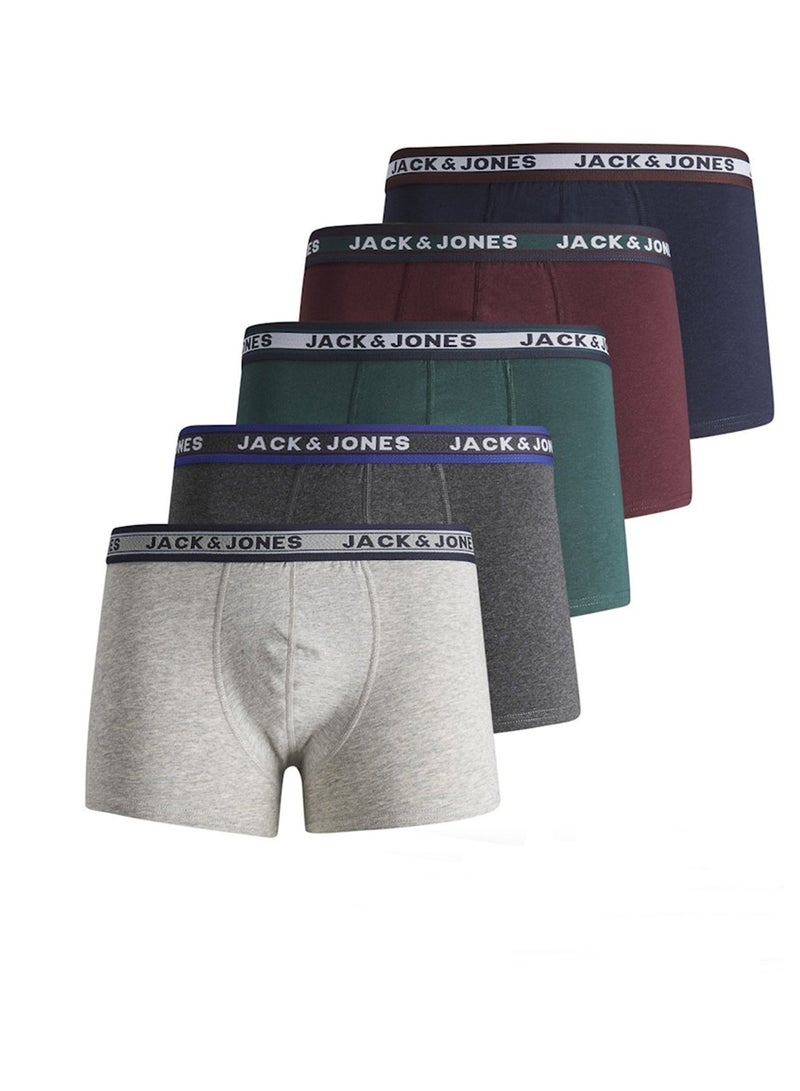 جاك وجونز جونيور عبوة من 5 سراويل داخلية للشباب
