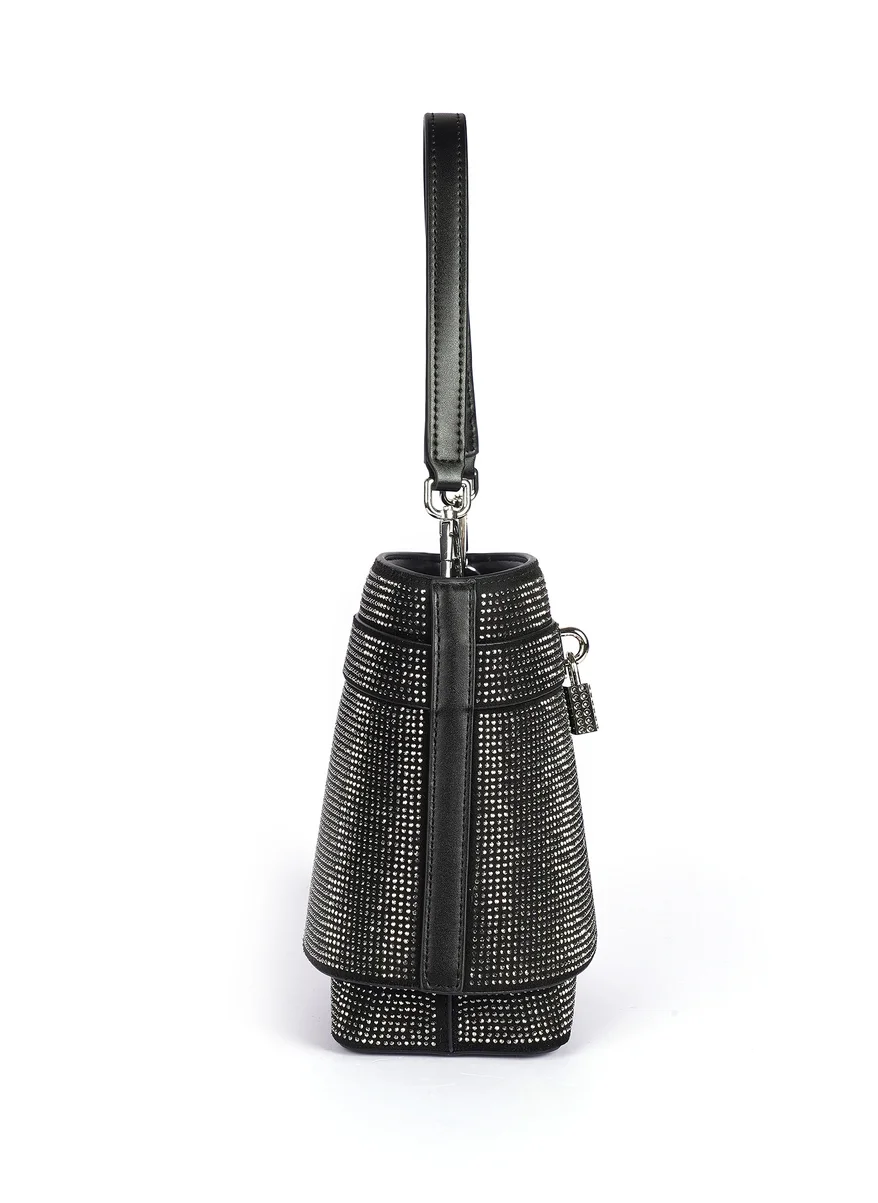 Cuple Studded trapezoidal shape handbag