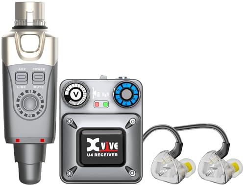 Xvive U4T9 Wireless in-Ear Monitor System Set with T9 in Ear Monitors - Image 1