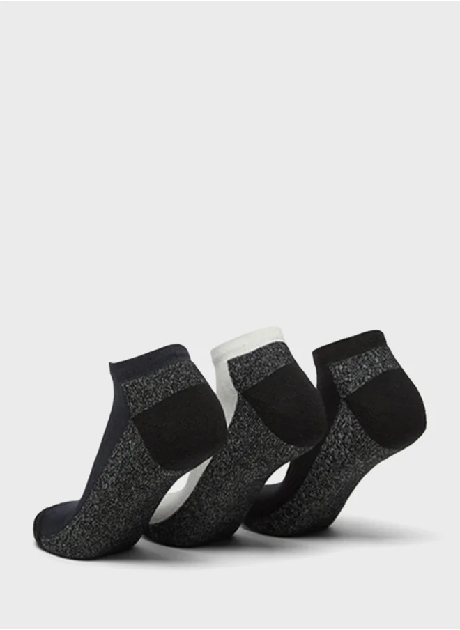 كابا 3 Pack Logo Ankle Socks
