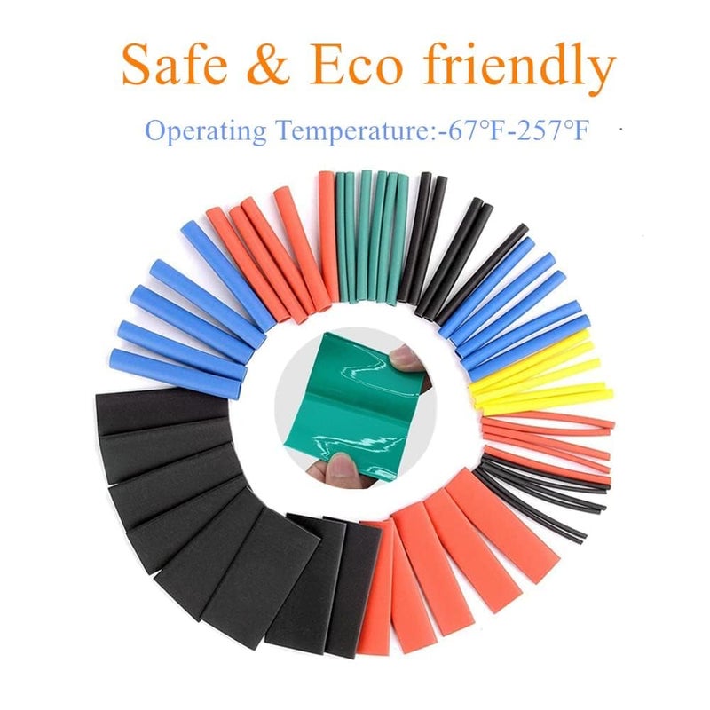 RNA STORE - Heat Shrink Tubing Kit - 164 Pcs - Multicolor - Wire Management - CORD_MANAGEMENT_COVER - Electrical Insulation - Cable Wrap Tube - Image 3