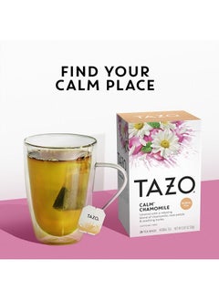 TAZO Tazo Herbal Infusion Tea-Calm Chamomile (Decaf), 20 Filter Bags  - Image 4