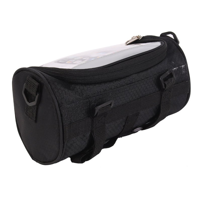 QJ Ultimate Waterproof Touch Screen Bike Handlebar Bag - Large Capacity Bicycle Front Storage Pouch with High Sensitivity TPU Window & 3-Strap System for Mountain Road Commuter  Bikes - Image 5