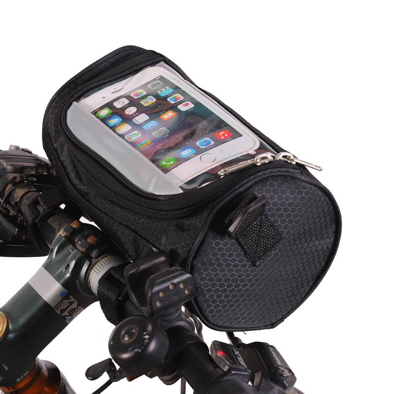 QJ Ultimate Waterproof Touch Screen Bike Handlebar Bag - Large Capacity Bicycle Front Storage Pouch with High Sensitivity TPU Window & 3-Strap System for Mountain Road Commuter  Bikes - Image 3