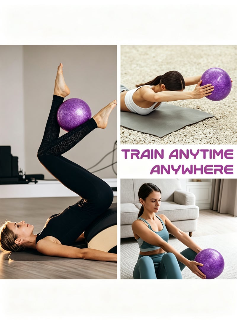 jaexest 1 Pcs Exercise Balls Thicken Explosion-proof Pilates Ball, Mini 18 cm (7.1 inch)  Yoga Ball, Suitable for Body Shaping, Sensory Balance Training - Image 4