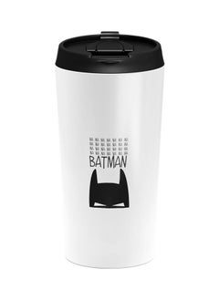 LIT Batman and Joker Quoted Printed Tumbler With Lid White/Black  - Image 1