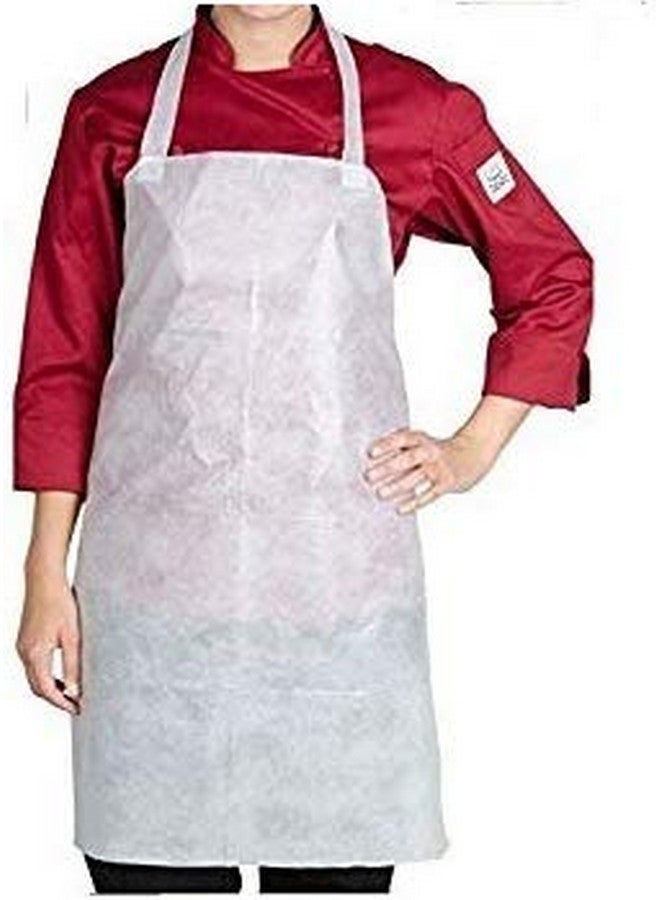 Amit Marketing Disposable Non Woven Apron 20Pcs I Cooking Schools, Restaurant, Catering Business, Hotel, Food Handling or Production Kitchen, Banquet, Catering Business [Total 20Pcs ] - Image 1