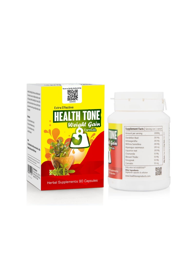 Health Tone Extra Effective Weight Gain Capsules - 90 Capsules - Image 3