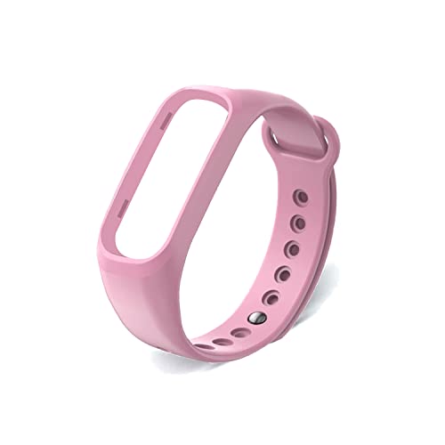 HUMBLE Adjustable Silicone Band Strap Compatible with Oneplus Smart Band & Oppo Standard Size Smart Band for Boys & Girls (Tracker Not Included) (Pink) - Image 1