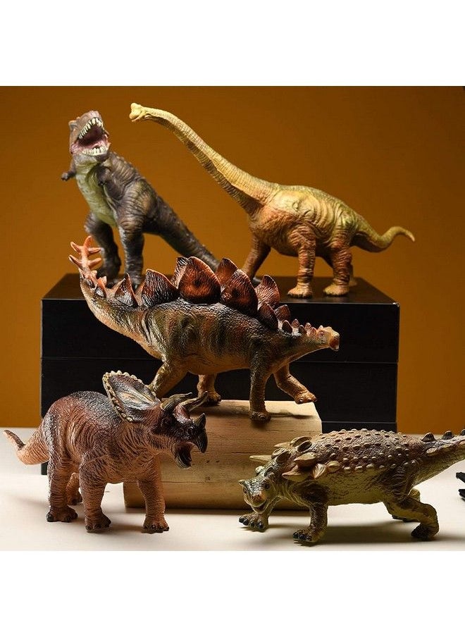 Prextex - 5 Pcs Giant Dinosaur Toy Figures Set Realistic And Large Dinosaur Toys For Kids And Toddlers - Image 1