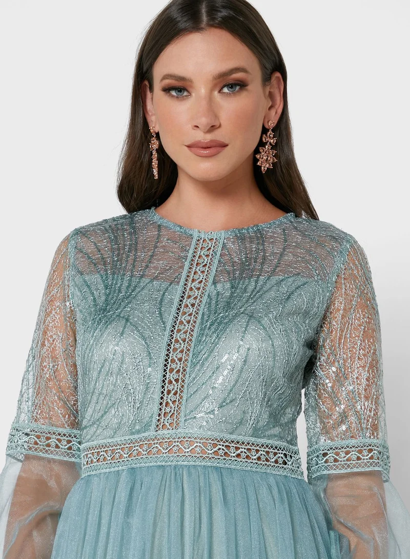 Ella Limited Edition Lace Detail Tulle Dress