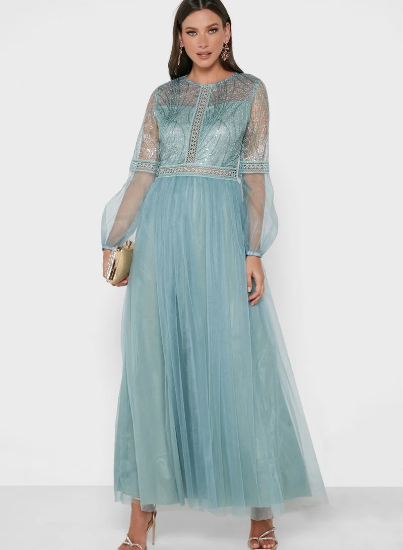 Ella Limited Edition Lace Detail Tulle Dress