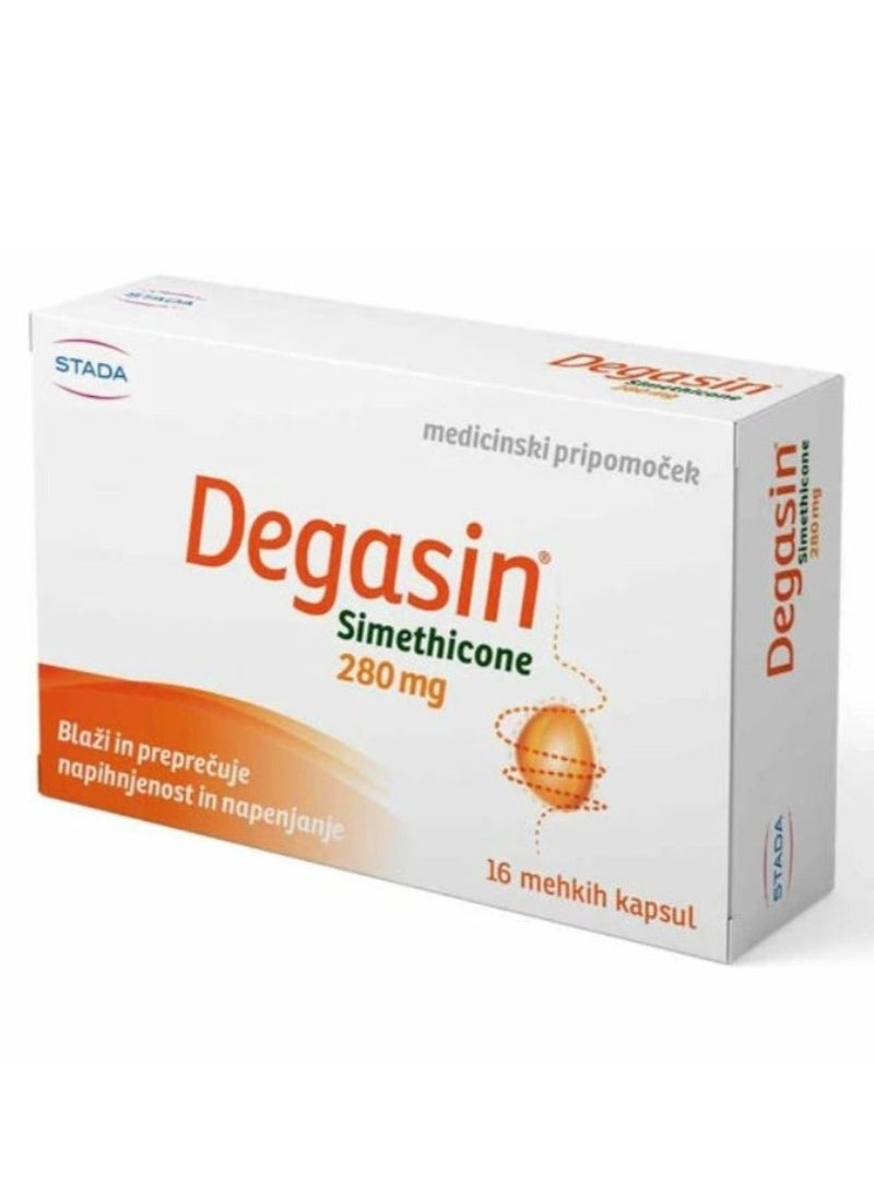 STADA Degasin 280 MG Soft Capsules 32 Capsules - Image 2