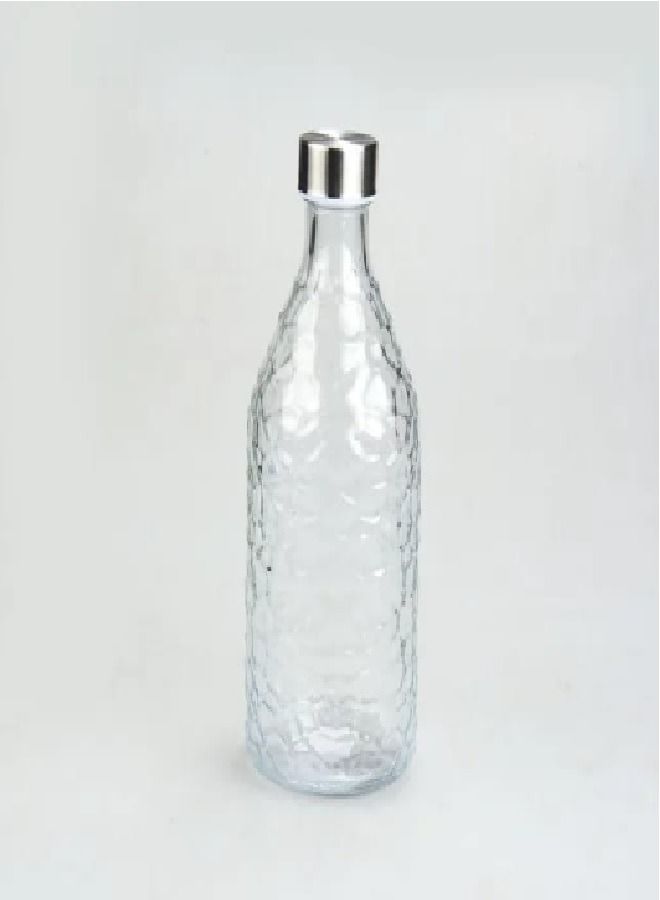 Coolers Textured Glass Bottle Clear - Image 1