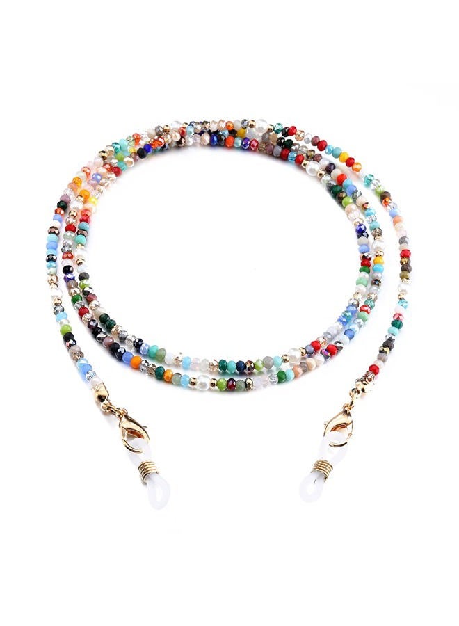 humlbird Mask Lanyard Eye Glasses String Holder Healing Crystal Beaded Eyeglass Necklace Chains with Pearl for Women, Multicoloured, S - Image 1