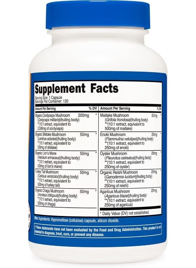 Nutricost, Mushroom Complex, 5,500 mg, 120 Capsules - Image 3