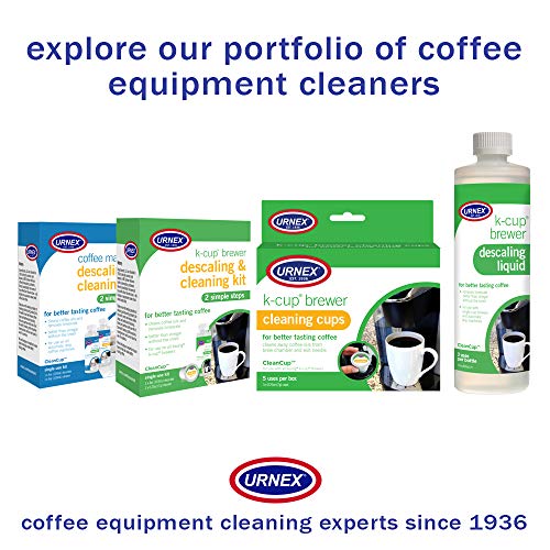 Urnex K-Cup Descaler (3 Uses Per Bottle) - 14 Ounce - CleanCup Descaling Solution Use with Keurig K Cup and Drip Coffee Machine - Image 4
