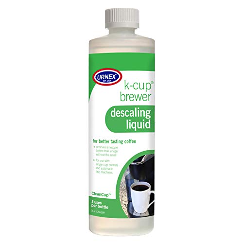 Urnex K-Cup Descaler (3 Uses Per Bottle) - 14 Ounce - CleanCup Descaling Solution Use with Keurig K Cup and Drip Coffee Machine - Image 1