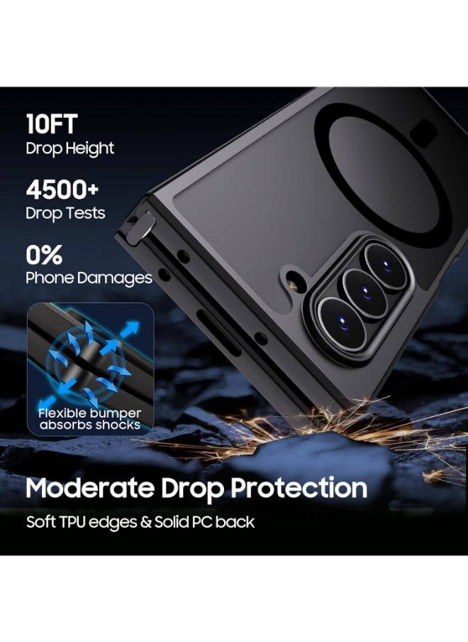 Protect PROTECT Fume Magnetic Phone Case for Samsung Galaxy Z Fold 6 | Black, Premium Protection, Sleek Design, Wireless Charging Compatible – Model: FMSFLD6BLK  - Image 2