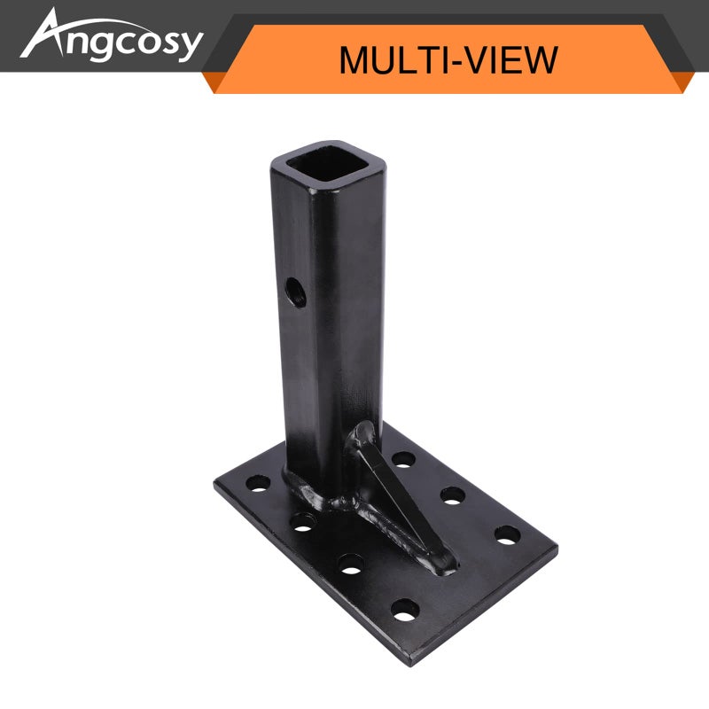 ANGCOSY 3-Position Pintle Mount for 2" Hitch Receiver, 10,000 lbs, 9-Inch Length, Black - Image 4