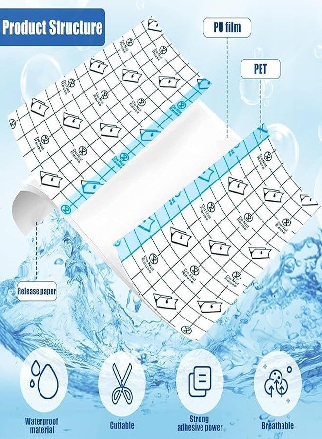 BKQPTL Transparent Stretch Adhesive Bandage Roll Freely Cut Waterproof Self Tape for Shower Tattoos,Swimming,Protective Dressing Wound Second Skin Healing - 5CM x 5M Roll TRANSPARENT (2) - Image 5