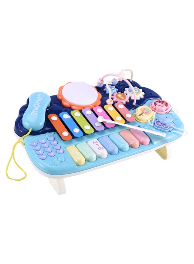 Baby Children's Toy Handbeat Drum Phone Handbeat Piano Wrapping Beads Story Machine 3-6 Years Old Baby Boys And Girls Early Education Music-Specifications:Red Charging Version (with 5 Charging Package) - Image 5