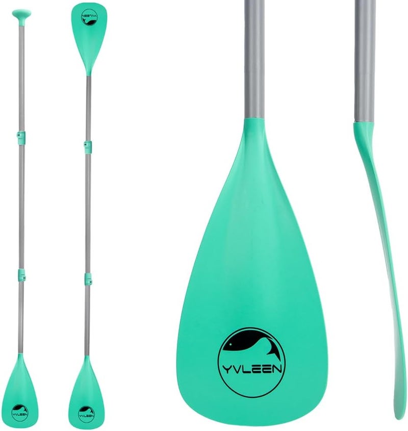 YVLEEN SUP Paddle Board Paddle，Stand up Paddleboard Paddles Adjustable Aluminum 4-Piece Floating Kayak Paddle，Convertible Paddle - Image 1