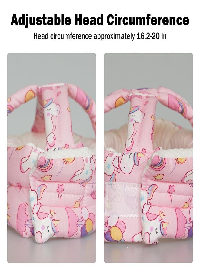 REFLYAWAY Baby Head Protector Baby Helmet for Crawling Walking, No Bumps Safety Head Adjustable Protective Cap for Walking, Playing (Unicorn) - Image 2