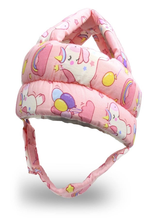 REFLYAWAY Baby Head Protector Baby Helmet for Crawling Walking, No Bumps Safety Head Adjustable Protective Cap for Walking, Playing (Unicorn) - Image 1