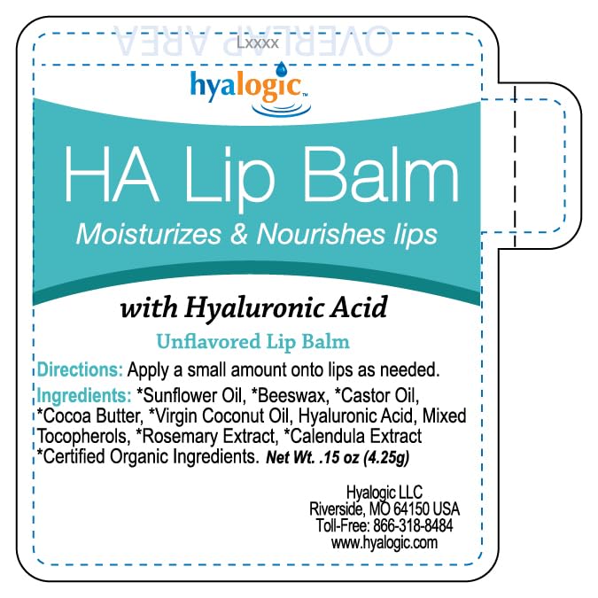 Hyalogic HA Lip Balm - Hyaluronic Acid & Organic, Natural Coconut Oil - Soothes Dry, Chapped Lips - Plumping, Moisturizing & Nourishing - Unflavored - Fragrance & Dye Free - 4.25g - 1 Stick - Image 2
