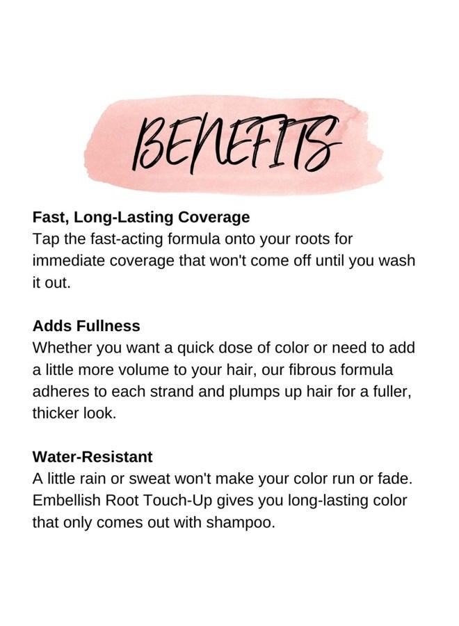 Calista Embellish Root Touch-Up, Blonde, Temporary Grey Cover and Root Concealer, 0.35 oz. - Image 4