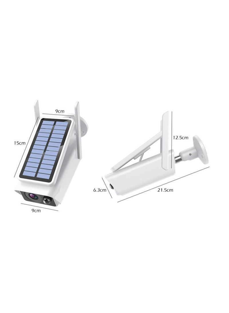 Wireless Solar WiFi Camera 4MP HD Outdoor Bullet IP Camera iCSee APP Battery Powered Smart Home Security Camera PIR Detection
