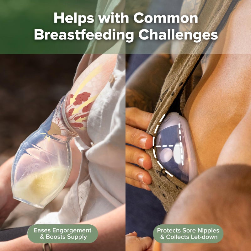 haakaa Manual Breast Pump for Breastfeeding 4oz/100ml and Ladybug Milk Collector 2.5oz/75ml Combo, Food-Grade Silicone - Image 5