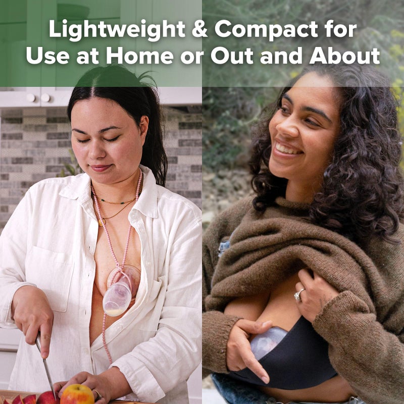 haakaa Manual Breast Pump for Breastfeeding 4oz/100ml and Ladybug Milk Collector 2.5oz/75ml Combo, Food-Grade Silicone - Image 3