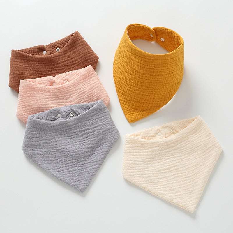 Saliva towel baby triangle towel pure cotton absorbent baby boy bib girl newborn anti-spitting milk bib towel supplies - Image 5