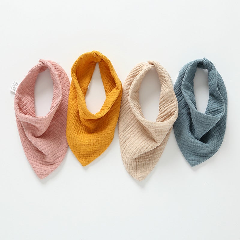 Saliva towel baby triangle towel pure cotton absorbent baby boy bib girl newborn anti-spitting milk bib towel supplies - Image 4