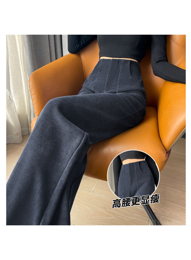 Hstyle Women's Wide-leg Suit Pants 2025 Spring Collection Fashion High-waisted Slimming Loose Flowy Versatile Straight-leg Casual Trousers - Image 2