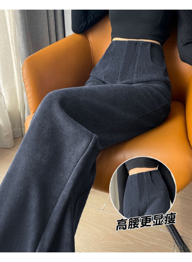 Hstyle Women's Wide-leg Suit Pants 2025 Spring Collection Fashion High-waisted Slimming Loose Flowy Versatile Straight-leg Casual Trousers - Image 1