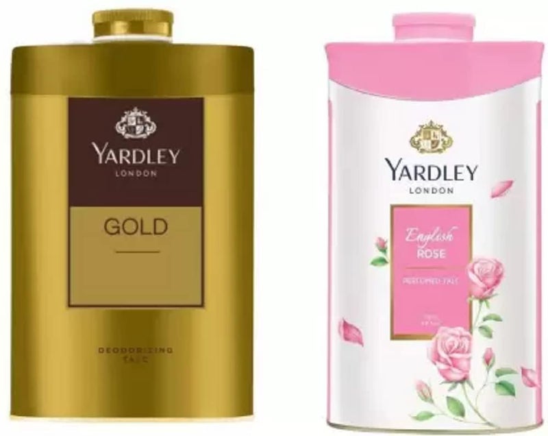Yardley London Gold Deodorizing And English Rose (2 x 250 g)
