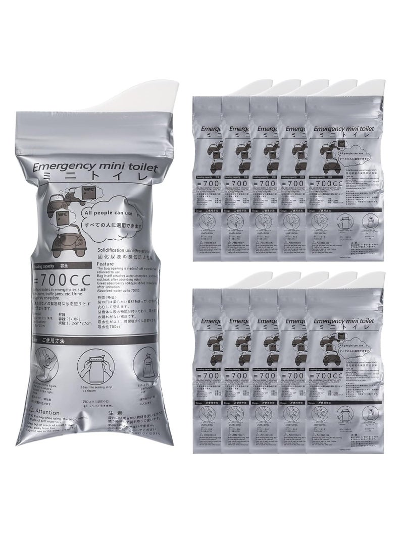 10 Pcs Portable Urine Bags