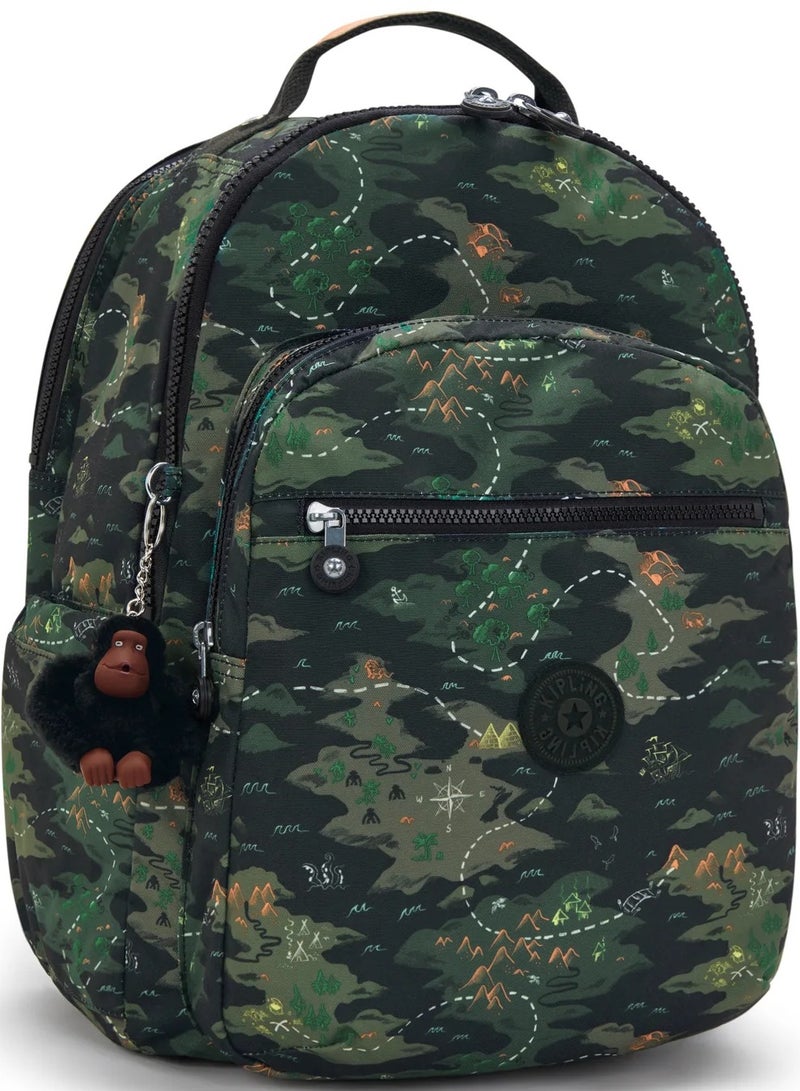 كيبلينغ حقيبة ظهر كبيرة مموهة من سيول كوليدج مع جيب للابتوب - Image 4