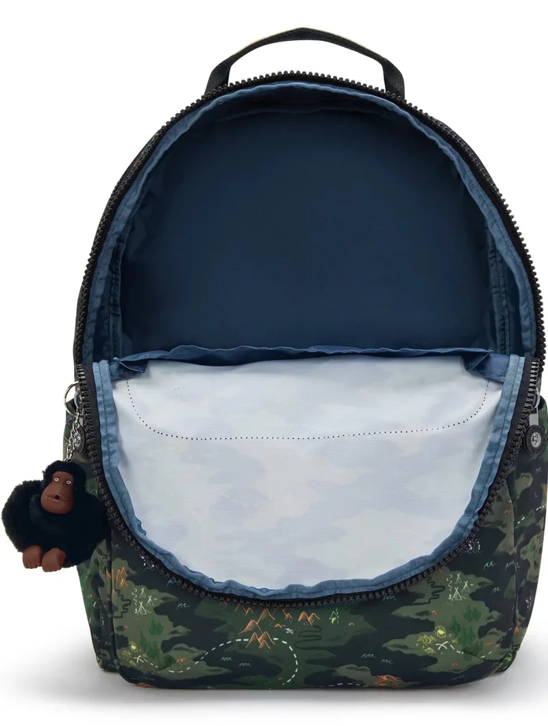 kipling  Seoul College Large Backpack (With Laptop Compartment) - Camo Treasure  | Best Price UAE
