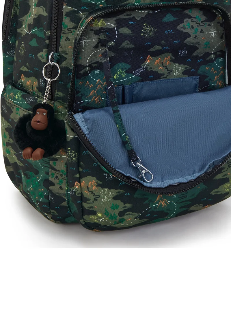 kipling  Seoul College Large Backpack (With Laptop Compartment) - Camo Treasure  | Best Price UAE
