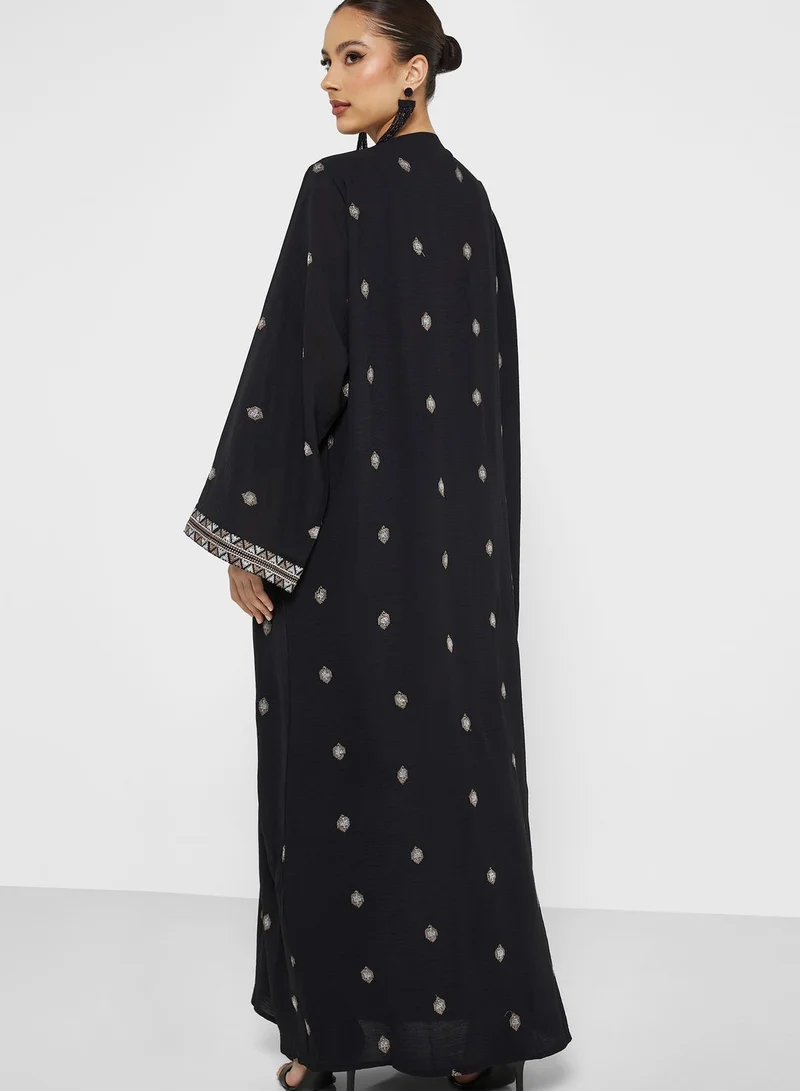 hayas closet Embroidered Abaya