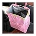 Fekey&JF FekeyJF Hanging Car Trash Can with Storage Pockets Waterproof Leakproof Oxford Auto Garbage Bag MultiUse Organizer for Outdoor Traveling Foldable Trash Bin for Truck SUV Home Office Pink - Image 2