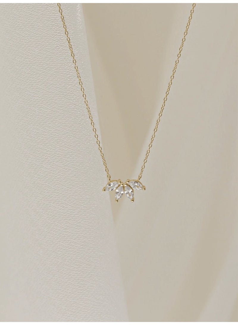 Elegant  Pendant Necklace - Made Of Copper And Zirconia - Image 2