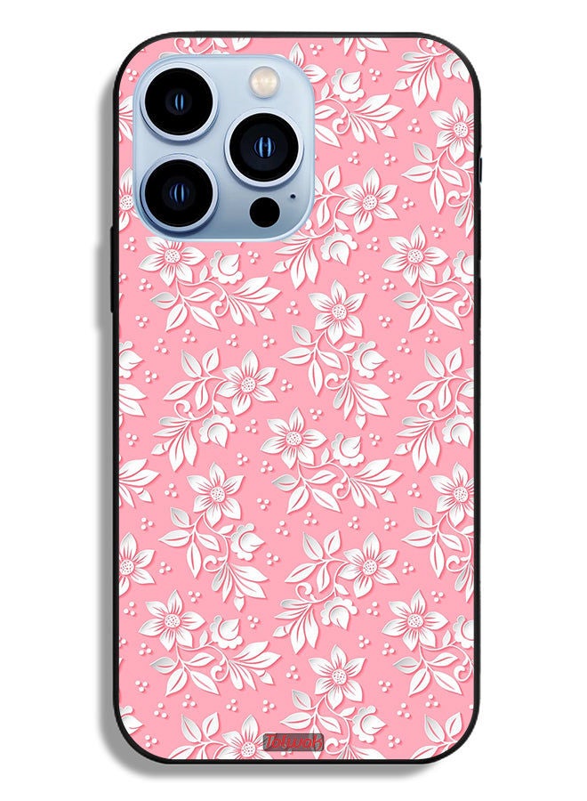 Tolwak Apple iPhone 13 Pro Protective Case Flowers Background Pattern - Image 2