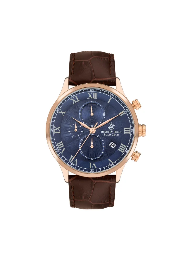 بيفرلي هيلز بولو كلوب BEVERLY HILLS POLO CLUB Men's Multi Function Dark Blue Dial Watch - BP3371X.492