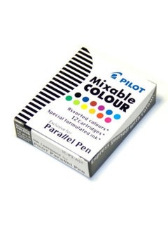 PILOT 12-Piece Ink Cartridges For Parallel Calligraphy Pen Assorted Ink Colours  - Image 2