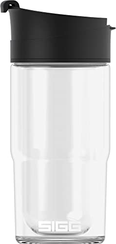 Sigg SIGG - Insulated Coffee Cup - Travel Mug Nova - Dishwasher Safe - BPA Free - Broscilate Glass - Flip Top - Black - 13 Oz - Image 2